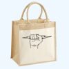 Cotton Pocket Jute Midi Tote Thumbnail