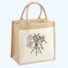 Cotton Pocket Jute Midi Tote Thumbnail