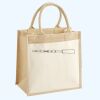 Cotton Pocket Jute Midi Tote Thumbnail