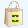 Cotton Pocket Jute Midi Tote Thumbnail