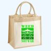 Cotton Pocket Jute Midi Tote Thumbnail