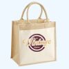 Cotton Pocket Jute Midi Tote Thumbnail