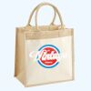 Cotton Pocket Jute Midi Tote Thumbnail