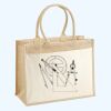 Cotton Pocket Jute Shopper Thumbnail