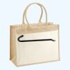 Cotton Pocket Jute Shopper Thumbnail